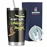 Thermosflasche 500ml Valentinstag Harry Geschenke für Ihn, Tasse Gedruckt Du bist mein Lieblings Muggel, Valentinstagsgeschenk für Männer Partner Ehemann, Personalisierte Geburtstagsgeschenk Mann