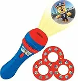 Lexibook Geschichten Projektor, Paw Patrol Helfer auf Vier Pfoten Taschenlampe und Projektor mit 3 Scheiben, 24 Bilder, erstellen Sie Ihre eigenen Geschichten, LTC050PA