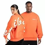 SMILODOX Unisex Oversize Sweatshirt Liquid Brail, Locker Geschnittener Pullover mit weichem Baumwollmix und markantem Rückenprint, Streetstyle-Design Hoodie für Alltag, Sport & Freizeit