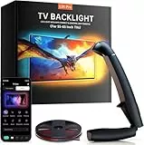 Gvyugke TV LED Hintergrundbeleuchtung, TV Hintergrundbeleuchtung mit Sensor, Smart-App-Steuerung, Spiel & Musik-Sync, 4,5 Meter TV Led Strip Sync für 55-65 Zoll TVs und PC-Monitore