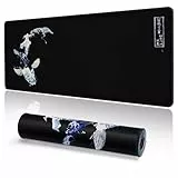 EFISH Japanische Gaming Mauspad XXL 800 x 300 mm Großes Mauspad Vernähte Kanten Wasserdicht Anti-Rutsch für PC, MacBook,Laptop Verbessert Präzision und Geschwindigkei.(A3)