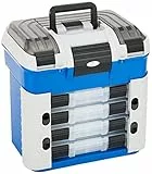 Plastica Panaro Angelkoffer 502, zum Transportieren, Schützen und Organisieren von Ausrüstung, Blau, Außenmaße 420 x 303 x 400 mm