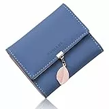 Roulens Damen Geldbeutel mit RFID Blockierung, Klein und im Kurzformat Portemonnaie Damen Veganes Leder Kleine Brieftasche Geldbörse Für Frauen Die Farbe ist sehr schön mit Mehreren Fächern