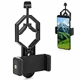 QWORK® Teleskop Telefon Adapter - Universal-Handyhalterung für Spektive, Monokulare und Ferngläser