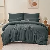 RUIKASI Bettwäsche 220x240 3teilig Grau - Anthrazit Mikrofaser Bettwäsche-Sets OEKO-TEX, Bettbezüge 220 x 240cm + 2 Kissenbezüge 80x80cm mit Reißverschluss, Weich und Bügelfrei
