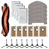 Staubsauger-Ersatzteil-Set passend für MONSGA MS1 MAX Roboter-Staubsauger, Staubsaugerzubehör passend für MONSGA MS1 MAX Roboter-Staubsauger, Hauptbürste, Wischtuch, Filter, Staubbeutel, Seitenbürste