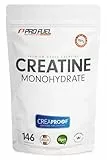 CREAPROOF® Creatin Monohydrat 500g - Creatin mit erstklassiger Reinheit, durch unabhängige Laboranalysen bestätigt - Kreatin-Monohydrat mit 3 g Creatin pro Portion - 100% vegan