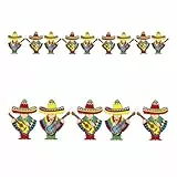 W WIDMANN MILANO Party Fashion 2164R - Girlande Mariachi, circa 3 m, Dekoration, Wanddekoration, Mexiko, Mottoparty, Karneval