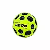 Waboba Moon Ball – am Höchsten Springender Gummiball – Patentiertes Original-Design – Ballkrater Erzeugen beim Aufprall ein knallendes Geräusch – Leicht Greifbar – Flummies für Kinder - GELB