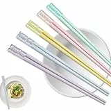 KQDRAVINE China Chopsticks, 5 Paar Stäbchen Zum Essen, Essstäbchen Spülmaschinenfest, Wiederverwendbar, ess Stäbchen für Chinese Cuisine, Japanese Sushi (Mehrfarbig)