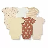 Amazon Essentials Unisex Baby Kurzärmelige Bodys, 6er-Pack, Mehrfarbig/Tiger, 24 Monate