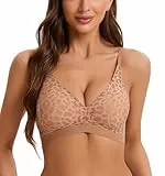 YaYiMei Sexy BH für kleine Brüste ohne Bügel Damen - Push up Leoparden BH, speziell für A-C-Cup