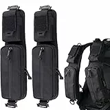 WYNEX Molle Zubehör Tasche mit Reißverschlusstasche, Rucksack Riemen Tasche Schultergurt Molle Befestigung Taktische Zubehör Tasche Schulter Starps Reißverschlusstasche zusätzliche Handy-Halter