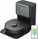 eufy L60 Saugroboter mit Absaugstation, Ultra Starke 5.000Pa Saugkraft, Anti-Haar-Verwicklung, Absaugstation 60 Tage ohne Leeren, iPath-Laser-Navigation(Generalüberholt)