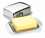 Tescoma Butterdose Edelstahl für 250g Butter GrandCHEF mit handlichen großen Griffen - für die Aufbewahrung eines Butterblocks im Kühlschrank geeignet, spülmaschinenfest