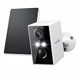 wansview Überwachungskamera Aussen Solar Akku - 2K Kamera Überwachung Aussenkamera WLAN Kabellos Akku mit Solarpanel, WiFi Camera Outdoor, Farbnachtsicht, PIR Bewegungserkennung, 2-Wege-Audio, IP65