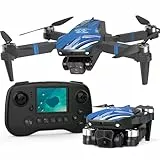 TTROARDS TT19LCD Drohne mit 4k Kamera für Erwachsene, FPV Drohne mit 2.8in LCD Bildschirm Berufstätige, Brushless Motor, 270°Hindernisvermeidung Höhenhaltung 3D Flip 5G RC Mini Quadcopter für Anfänger