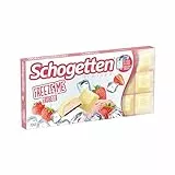 Schogetten Freeze Me Erdbeer | Limited Edition | Einfrieren und eiskalt genießen | 100 g Schokoladen-Tafel