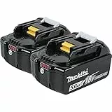 Makita BL1850B 18V LXT Lithium-Ion 5.0Ah Battery Twin Pack, Black