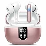 Bluetooth Kopfhörer, In Ear Kopfhörer Kabellos Bluetooth 5.4 Kabellose Kopfhörer mit 4 Mic, 2025 Kabellose Kopfhörer 50 Std ENC Noise Cancelling Earbuds Tiefer Bass, IP7 Wasserdicht Ohrhörer, USB-C