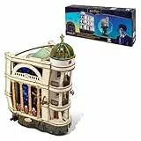 UGEARS Harry Potter Gringotts Bank Murmelbahn Holzpuzzle Erwachsene 3D - Motorisierter Modellbausatz Erwachsene mit LED Licht, DIY kreative Geschenkidee 3D Puzzle Modellbau und Bausätze für Männer