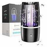 Insektenvernichter, 4200V 4000mAh Mückenlampe mit UV-Licht, Insektenfalle Moskito Killer, Fliegenfalle Elektrisch Mückenfalle für Innen Außen, IPX4, Anti Mücken, Fliegen, Motten