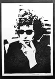 moreno-mata Echtes Handgemachtes Graffiti Bob Dylan Musik Aesthetic Poster & Kunstdrucke Bilder Plakat Handmade Deko Wandbilder Wohnzimmer Wanddeko Geschenke für Männer und Frauen