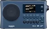 SANGEAN WFR-28 BT – Portables Internet-Radio mit WiFi, Musik-Streaming, DAB+/FM, Bluetooth, AUX - Einfache Bedienung via Control-App, Schwarz (Dunkelblau)