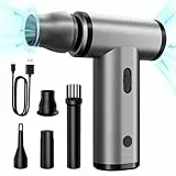 KUKIHO elektrische Staubgebläse, Handgehaltenes Druckluftspray, All-in-One-Funktion zum Blasen und Pumpen, PC Reinigungsset und Typ-C-Schnellladung