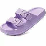 Harvest Land Damen Slides Sandalen Einstellbar Weich Bequeme Sommer Wolkenschuhe Pantoletten Größe 36