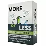 More or Less Science & Nature Edition Card Game - How Good Is Your Judgement? 2 Players+ | Fun Family Card Games for Adults & Kids | Party Games for Kids Birthday, Travel Game, Gift for Boys and Girls