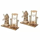 TOYANDONA 2 Stück Retro -Sandglas -Ornamente Heimbüro Retro- Leuchtturm Dekoration Alter Leuchtturm Ozeandekor Tischzentrum Leuchtturm-Figuren- Vintage Tischdekor Pulver
