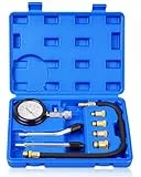 DAYUAN Kompressionsprüfer Set Kompressionstester Motor Kompression prüfen meßen Kfz M10 M12 M14 M18 0-20 bar & 0-300 psi