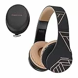 PowerLocus P1 Bluetooth Kopfhörer Kabellos, Wireless 5.0 Bluetooth Kopfhörer Over-Ear, Over Ear Kopfhörer mit mikrofon, Verbesserte Stereo Bass-Sound, Faltbare Kopfhörer für iPhone,Android,PC,iPad,TV