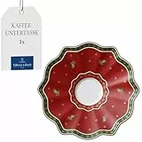 Villeroy & Boch Toy's Delight Rote Untertasse, 16,5 cm, Premium Porzellan