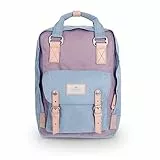 Doughnut MACAROON Rucksack Unisex 16L mit Laptopfach I Studenten-Rucksack funktionell & handgefertigt I ideal als Reise-Rucksack oder leichter City-Rucksack I Daypack (Lilac X Light Blue)