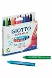 Giotto 949302 Bunte Wachsmalstifte Maxi-Grösse, 12 Stück