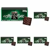 NESTLÉ AFTER EIGHT, hauchdünne Schokoladen-Täfelchen aus dunkler Schokolade mit Pfefferminz-Cremefüllung für Genießer, 5er Pack (1x200g)