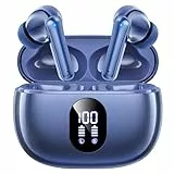 ZZU Bluetooth Kopfhörer,In Ear Kopfhörer Kabellos Bluetooth 5.3 mit HiFi Stereo,4 ENC Noise Cancelling Mic 48 std Spielzeit LED-Anzeige,IPX7 Ohrhörer mit AI für iPhone Android Arbeit und Studium