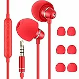 Bulees Schlaf kopfhörer, In Ear headphones für Kleine Gehörgang, Geräusch Isolierung, leichte Ohrhörer mit Mikrofon und Lautstärke regler für Seite schlafen, Schlafenszeit, ASMR, Entspannung