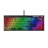 HyperX Alloy Elite 2 – Mechanische Gaming-Tastatur, Software-gesteuerte Beleuchtung und Makroanpassung, ABS Pudding Keycaps, Mediensteuerung, RGB Hintergrundbeleuchtung. Linear Switch, HyperX Red
