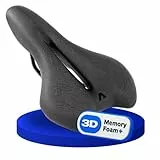 ALPENSATTEL® Ergonomischer Fahrradsattel Sport+ [3D Memory Foam] - Fahrrad Sattel für Damen & Herren - Atmungsaktives Material für ideale Druckverteilung - Universelle Sattelhaltung für jedes Rad