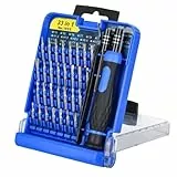 Vibsky 33-in-1 Präzisions-Schraubendreher-Set mit magnetischem Bit für Handys, Kameras, Drohnen (blau)