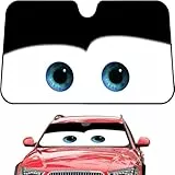 Sonnenschutz Auto Frontscheibe, Sonnenschutz Frontscheibe Innen, Cartoon Auto Visier(B)