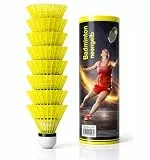 TK Gruppe Timo Klingler 36x Federbälle gelb Badmintonbälle für Training & Wettkampf Badminton - Feder Ball/Bälle Federball für Outdoor & Indoor