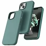 TOCOL für iPhone 14 Hülle Silikon, Stoßfest Anti-Rutsch Anti-Fingerabdruck Kratzfest Handyhülle für iPhone 14 Case, Mitternachtsgrün