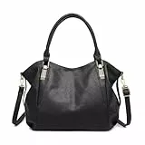 Miss Lulu Henkeltasche Tote Tasche Weiche PU Leder Mode große Shopper Handtasche Einfache für die Arbeit Büro Reisen Schule Bibliothek Elegante Geschenk