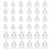 36 Stück Bildaufhänger zum Kleben Stark,Bilderhaken Selbstklebend Ohne Bohren Bilderhalter für Schwere Bilderrahmen,Leinwände,Dekoteller,Fotos Poster,Spiegel(Mehrere Größen,Bis 10kg)