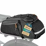 toptrek 3-in-1 Fahrradtaschen für Gepäckträger, 10L Volumen Fahrradtasche Gepäckträger, Wasserdicht Gepäckträgertasche mit Tragegriff und Schultergurt, Geeignet für den Täglichen Pendelve