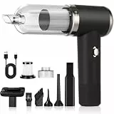 Zaxiva Handstaubsauger Akku, 6500PA Auto Staubsauger Stark, 3-in-1 Handstaubsauger Kabellos, 2-Gang Mini Elektrische Staubsauger mit USB-Aufladung für Auto, Küche, Sofa, Büro, Haus & Tierhaar